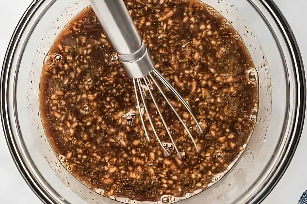Teriyaki sauce in a bowl.