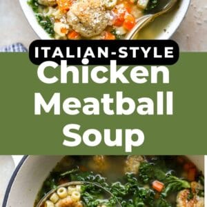 chicken meatball soup pin.