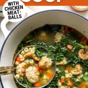chicken meatball soup pin.