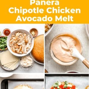 chipotle chicken avocado melt pin.