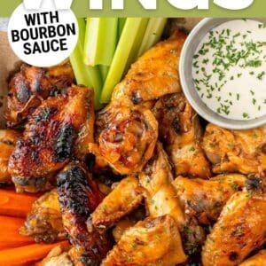 crockpot bourbon wings pin.