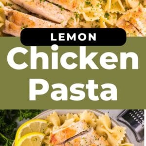 lemon chicken pasta pin.