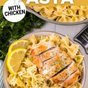 lemon chicken pasta pin.
