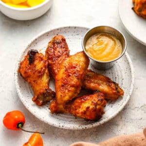 Mango habanero wings