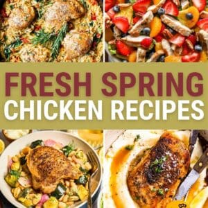 spring chicken recipes pin.