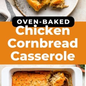 chicken cornbread casserole pin.
