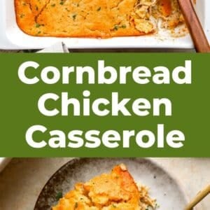 chicken cornbread casserole pin.