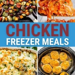 chicken freezer meals pin.