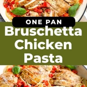 bruschetta chicken pasta pin.