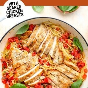 bruschetta chicken pasta pin.