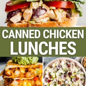 Canned chicken lunches