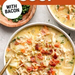 chicken and potato soup pin.