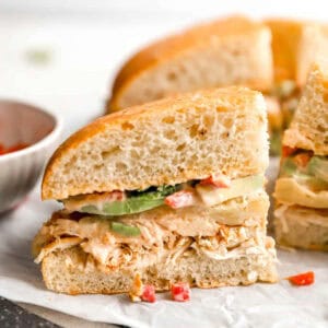 Panera chipotle chicken avocado melt.