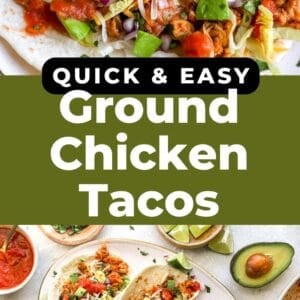 ground chicken tacos pin.