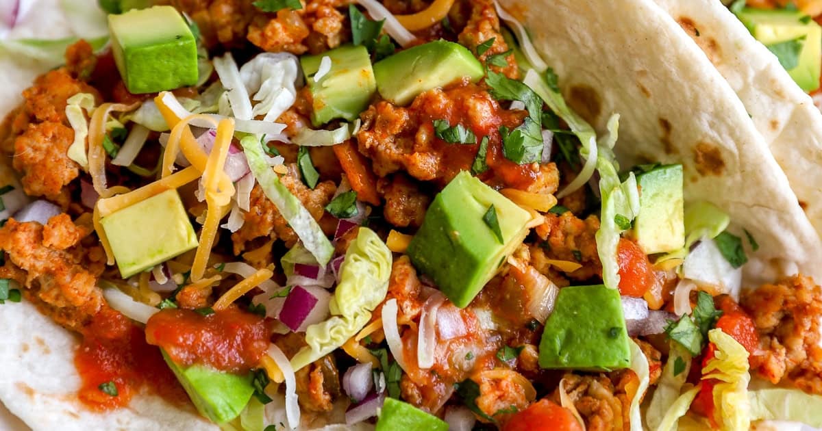 Ground Chicken Tacos (25-minute Dinner!)