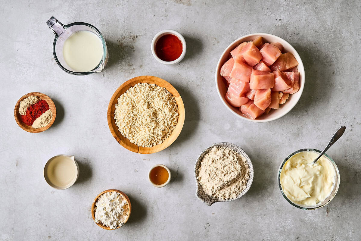 ingredients for bang bang chicken.