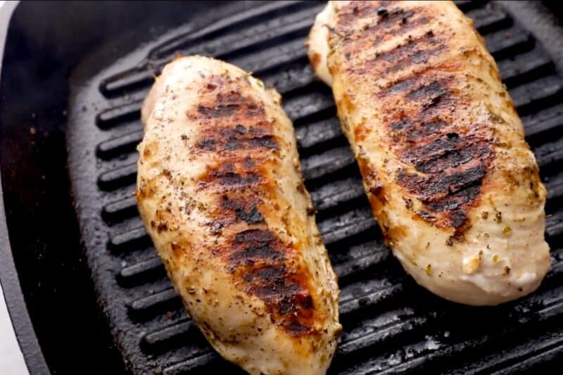 Grilled chicken breasts.
