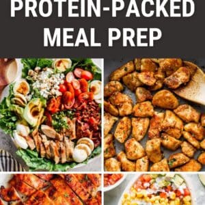 Pin: protein-packed meal prep