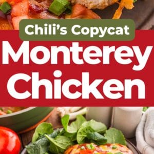Pinterest graphic. Monterey Chicken recipe.