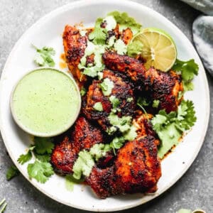 Peruvian chicken with aji verde
