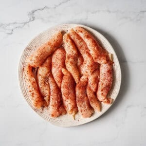 Seasoned chicken tenders.