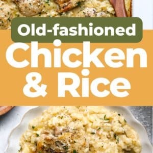 Pin: old-fashioned chicken and rice.