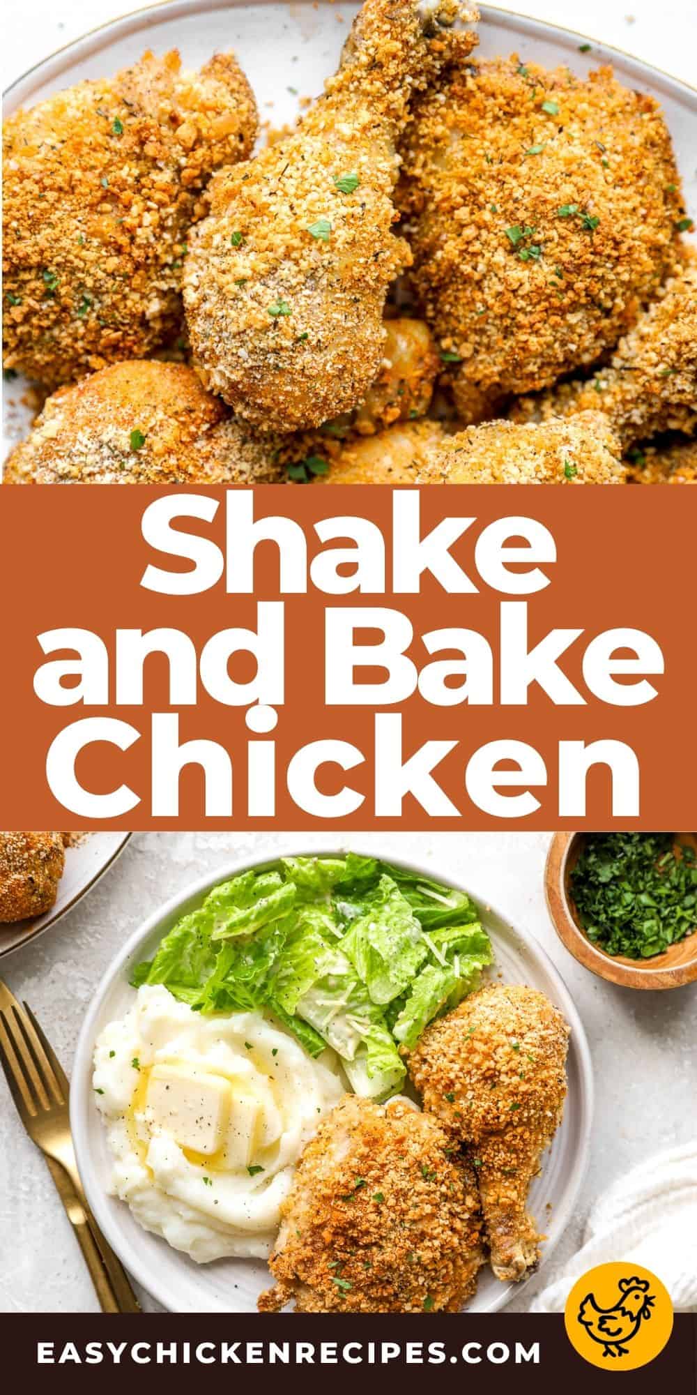 Shaking Chicken Homemade Shake and Bake Chicken Recipe - Easy Chicken Recipes