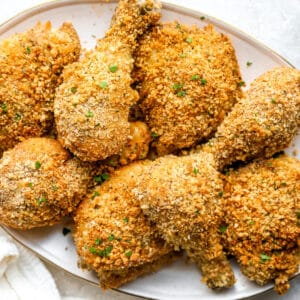 Homemade Shake and Bake chicken.