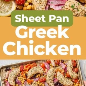 Pin: sheet pan greek chicken.