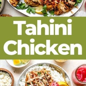 Pin: tahini chicken.