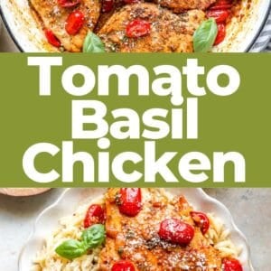Pin: tomato basil chicken.