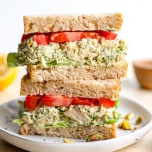 Green goddess chicken salad sandwiches.