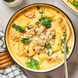 Ground chicken Zuppa Toscana