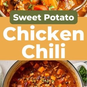 Pin: sweet potato chicken chili.